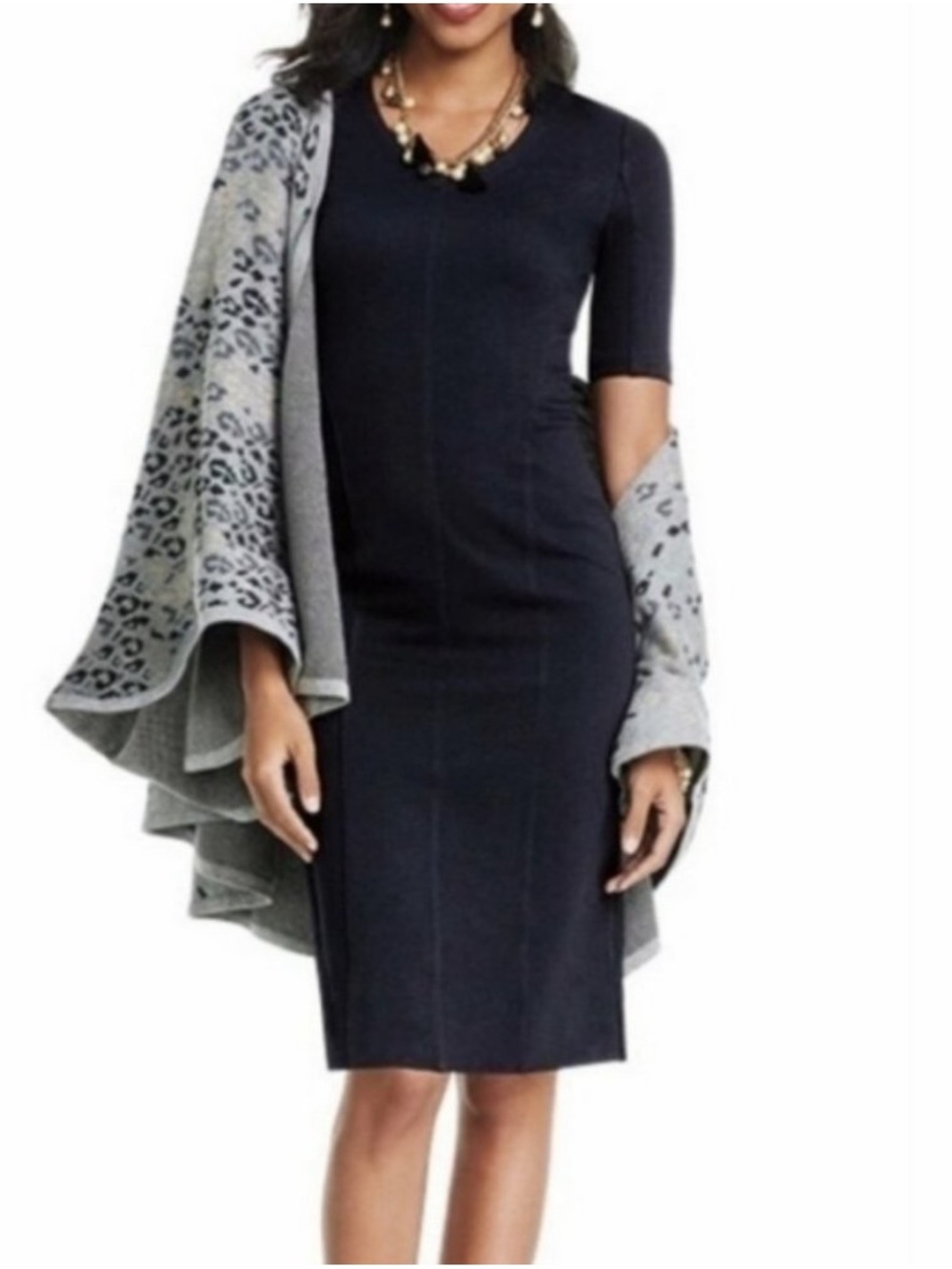 NEW Cabi Claire Dress #3101 Black Sheath Classic Sz 8 NWT